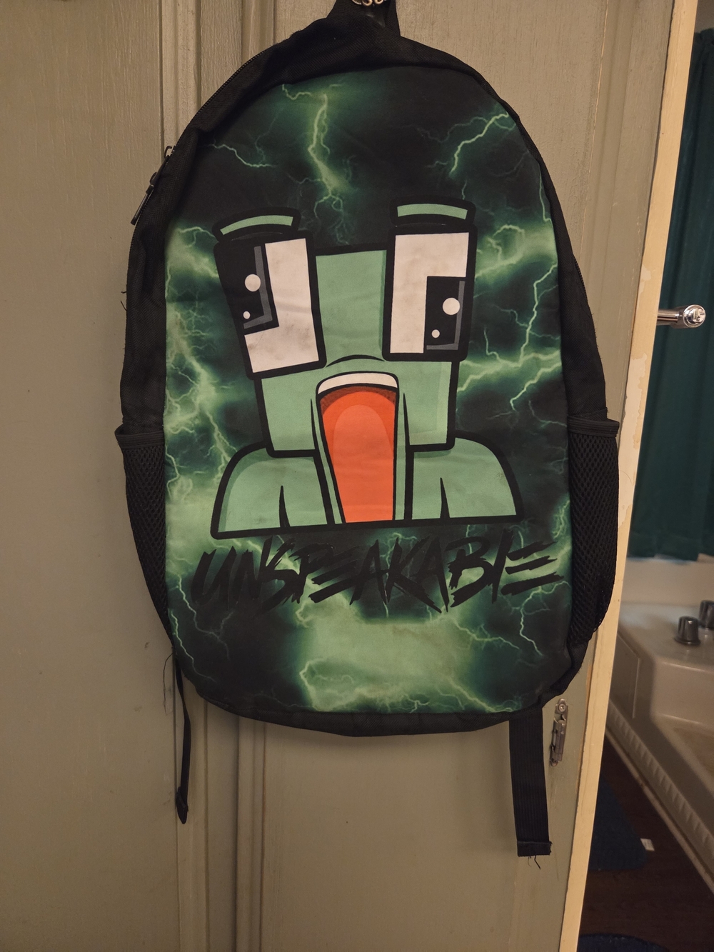Unspeakable Green Graphic Backpack